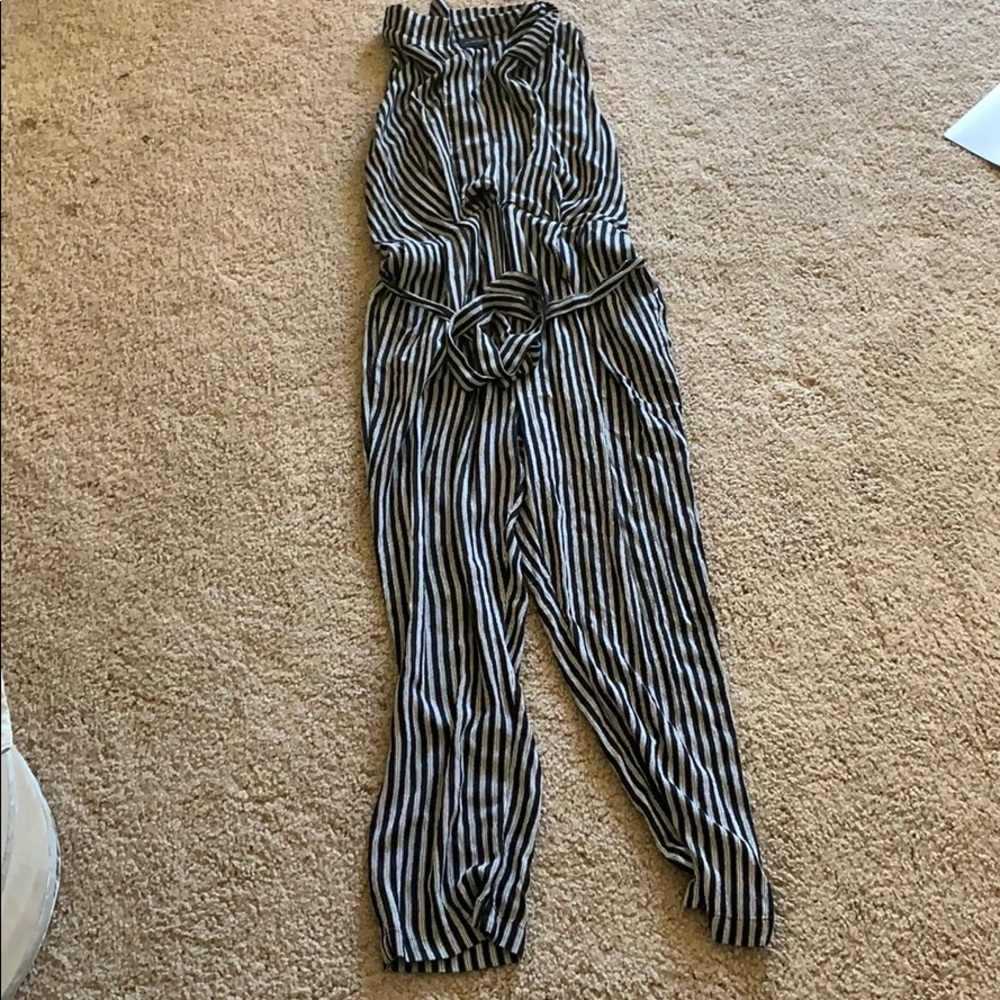 Tank Top Striped Jumpsuit